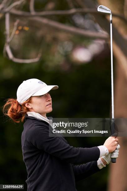 Carolin Kauffmann of Germany in action during Day three of the Andalucia Costa del Sol Open de Espana Femenino at Real Club Golf Guadalmina on...