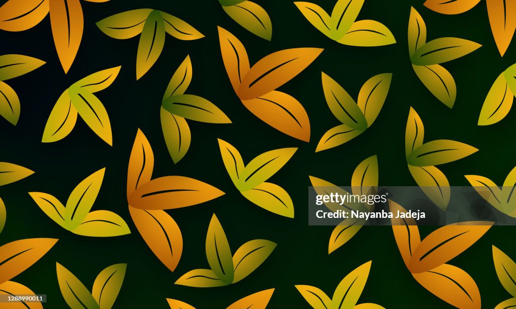 Colorful Leaf Background illustration