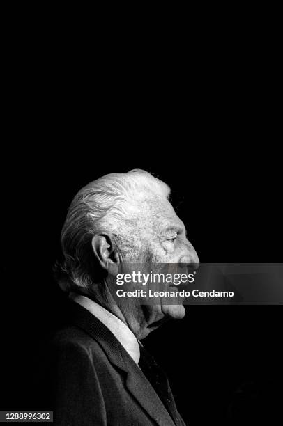 Italian industrialist Gianni Agnelli , Milan, Italy, 16th October 1992.