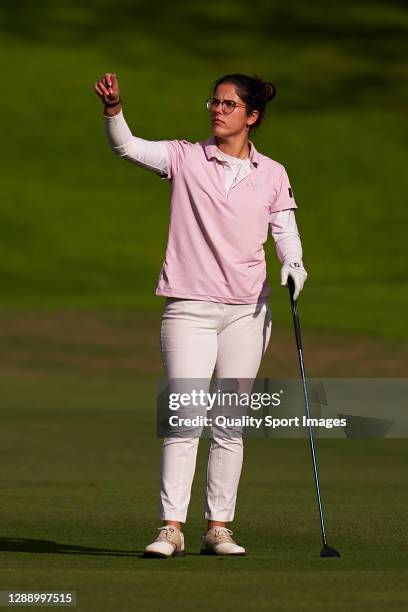 Natalia Escuriola Martinez of Spain in action during Day three of the Andalucia Costa del Sol Open de Espana Femenino at Real Club Golf Guadalmina on...