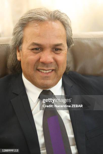 Ancien footballeur international Rabah Madjer le 29 mars 2014 à Alger, Algérie.