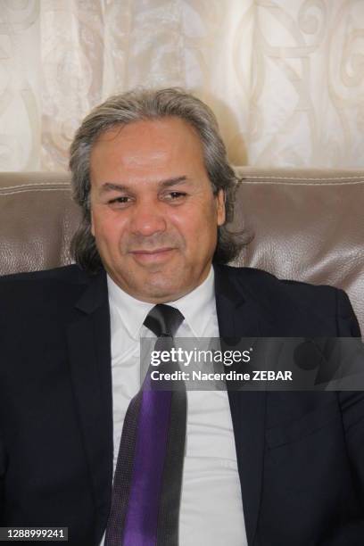 Ancien footballeur international Rabah Madjer le 29 mars 2014 à Alger, Algérie.