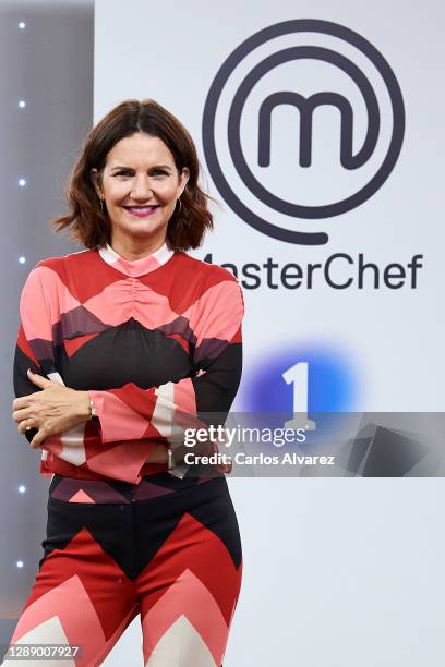Chef Samantha Vallejo-Nagera attends 'MasterChef Abuelos' presentation at RTVE studios on December 02, 2020 in Madrid, Spain.