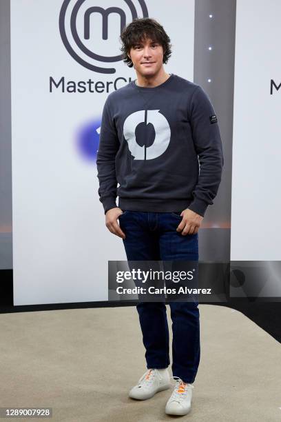 Chef Jordi Cruz attends 'MasterChef Abuelos' presentation at RTVE studios on December 02, 2020 in Madrid, Spain.