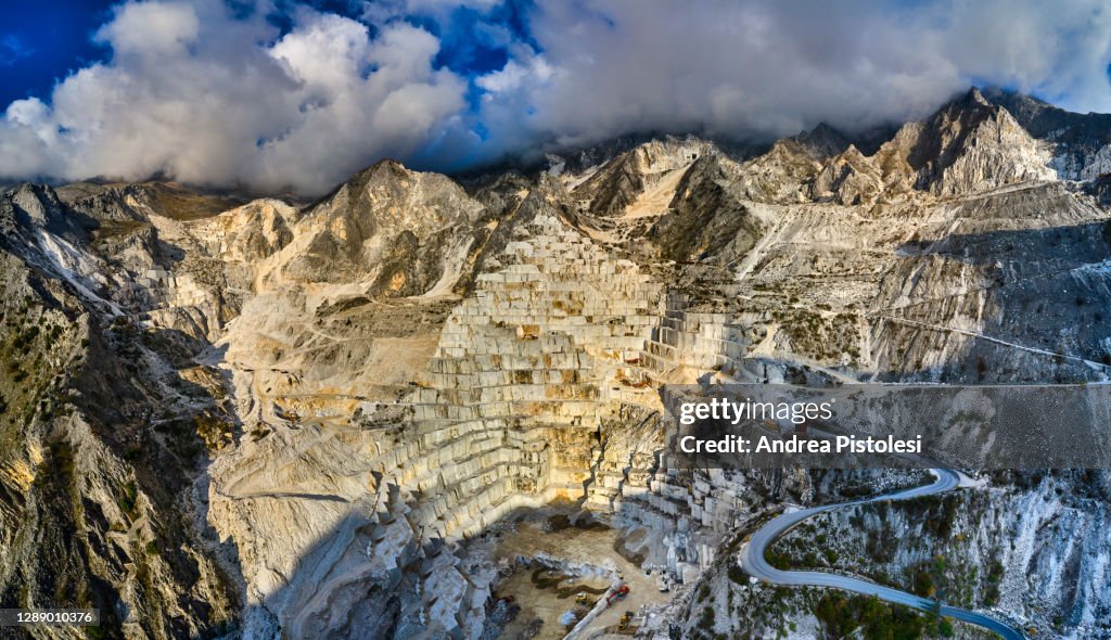 Marble Quarry in the Apuan Alps, Tuscany, Italy