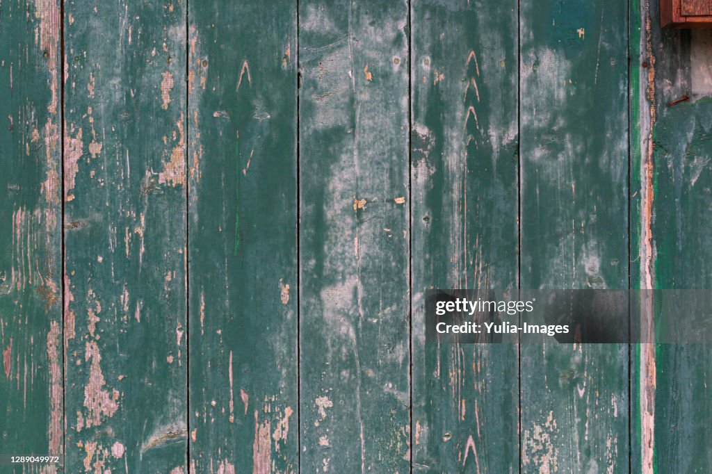 Timber Flaking Background Texture Of Flaking Green Wood Panel High-Res Stock Photo ...