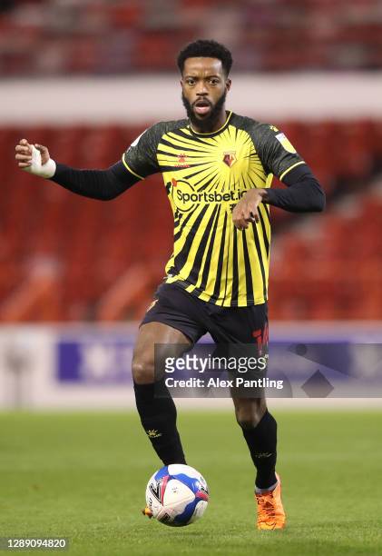 Nathaniel Chalobah of Watford during the Sky Bet Championship match between Nottingham Forest and Stoke City at City Ground on December 02, 2020 in...