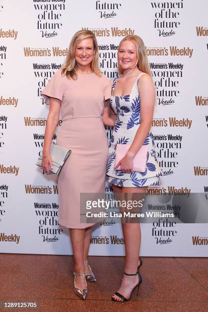 Melissa Doyle and Natalia Grace Dunlop attends the Women Of The Future Awards at Sydney Opera House on December 03, 2020 in Sydney, Australia.