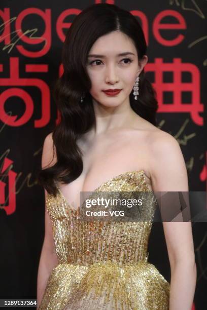 Actress Maggie Jiang Shuying attends 2020 COSMO Glam Night on December 2, 2020 in Shanghai, China.