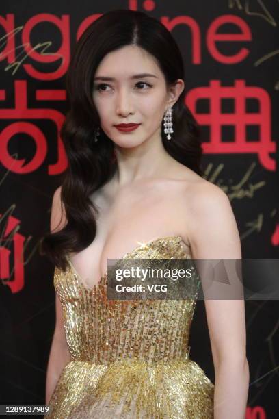 Actress Maggie Jiang Shuying attends 2020 COSMO Glam Night on December 2, 2020 in Shanghai, China.