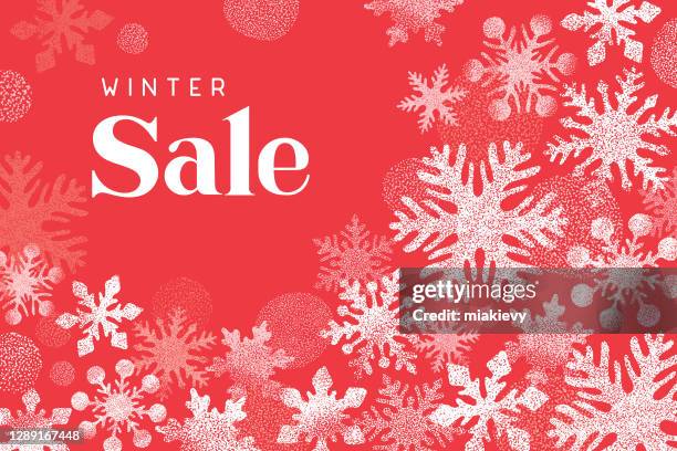 winter sale background - winter sale stock illustrations