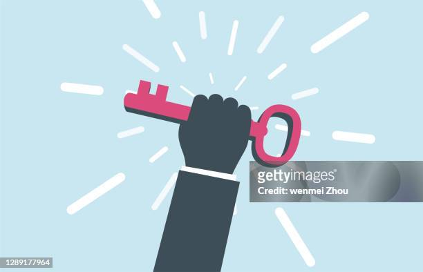 key to success - solutions stock illustrations