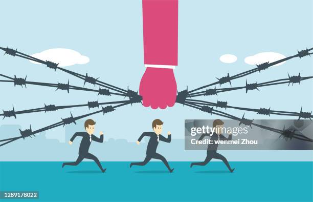 prison escape - stuck inside stock illustrations