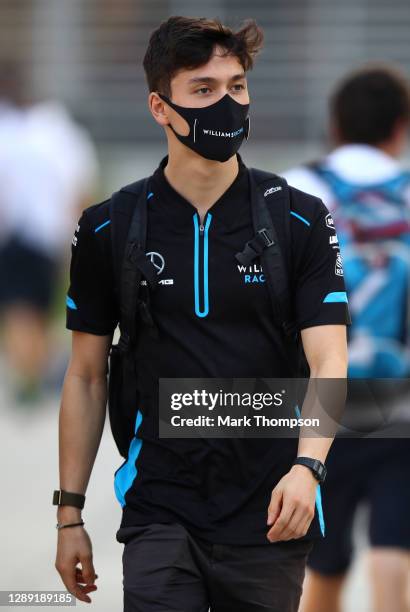 Jack Aitken of Great Britain and Williams walks in the Paddock during previews ahead of the F1 Grand Prix of Sakhir at Bahrain International Circuit...