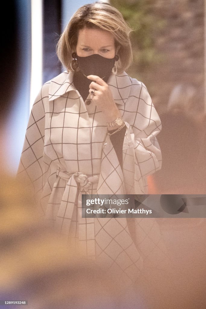 Queen Mathilde Of Belgium Visits The De Zande Facility For Young Girls In Beernem