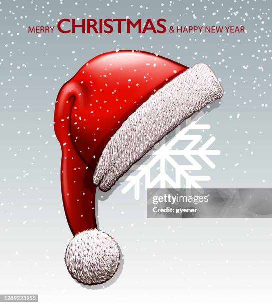 christmas santa hat - pop mart stock illustrations