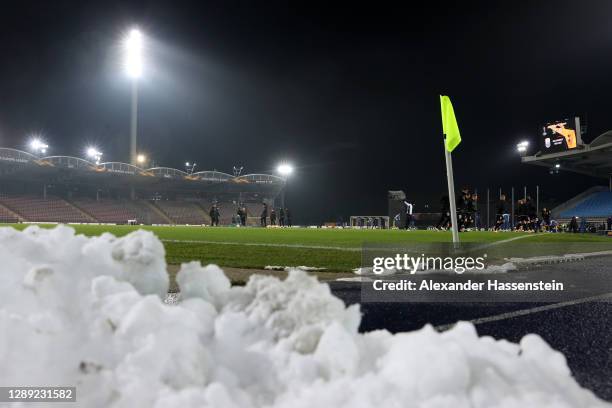 General view inside the stadium prior to the UEFA Europa League Group J stage match between LASK and Tottenham Hotspur at Linzer Stadion on December...