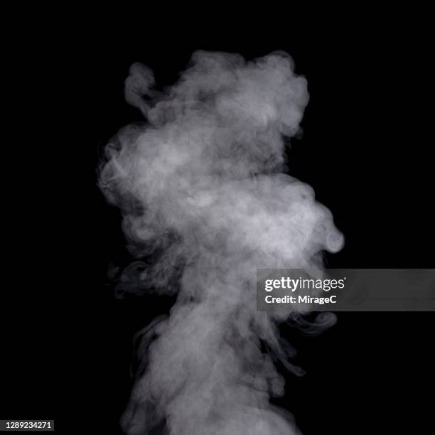 vapor steam on black - steam black background stock pictures, royalty-free photos & images