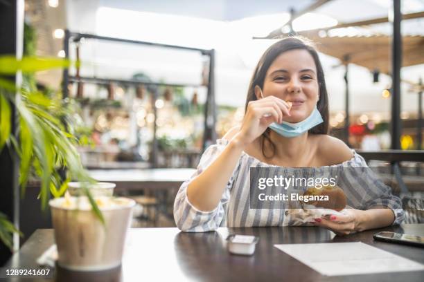 Eating Mask Eating Restaurant Mask Photos and Premium High Res Pictures - Getty Images