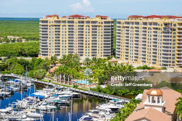 Florida, Cape Coral, Westin Cape Coral Resort at Marina Village, Tarpon Point Marina, residential community.