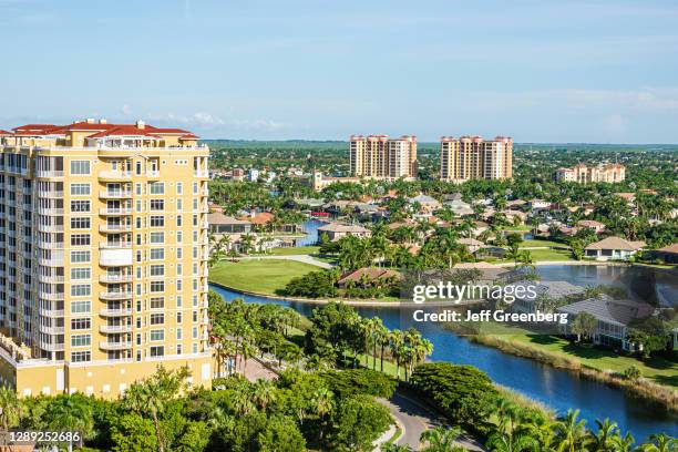 Florida, Cape Coral, Westin Cape Coral Resort at Marina Village, Tarpon Point Marina, residential community.