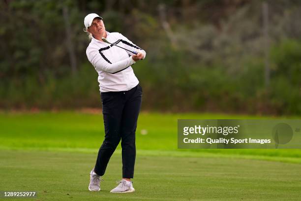 Marianne Skarpnord of Norway in action during Day three of the Andalucia Costa del Sol Open de Espana Femenino at Real Club Golf Guadalmina on...