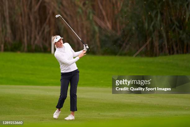 Camilla Lennarth of Sweden in action during Day three of the Andalucia Costa del Sol Open de Espana Femenino at Real Club Golf Guadalmina on November...
