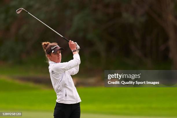 Meghan MacLaren of England in action during Day three of the Andalucia Costa del Sol Open de Espana Femenino at Real Club Golf Guadalmina on November...