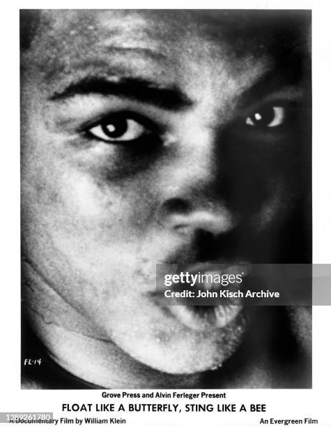 Publicity still from 'Float Like a Butterfly Sting Like a Bee' , William Klein's documentary film about Muhammad Ali with Sonny Liston, Angelo...