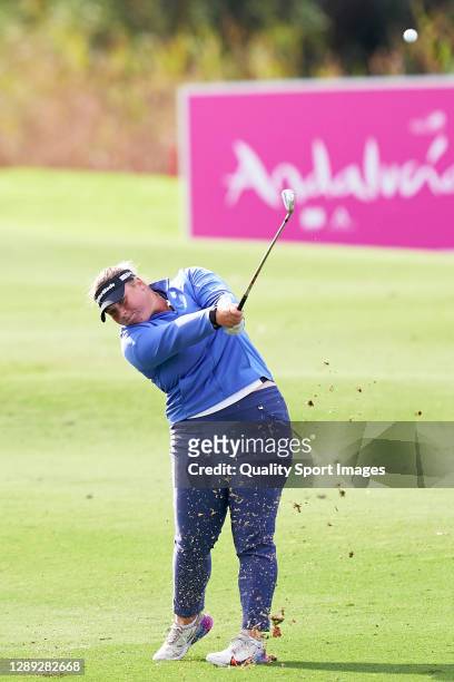 Alice Hewson of England in action during Day two of the Andalucia Costa del Sol Open de Espana Femenino at Real Club Golf Guadalmina on November 27,...