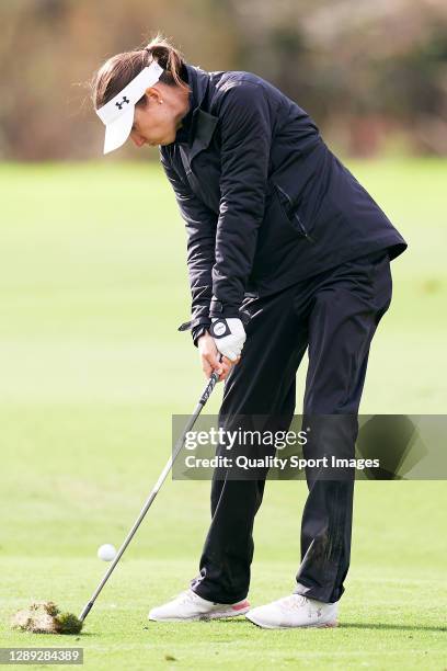 Laura Fuenfstueck of Germany in action during Day two of the Andalucia Costa del Sol Open de Espana Femenino at Real Club Golf Guadalmina on November...