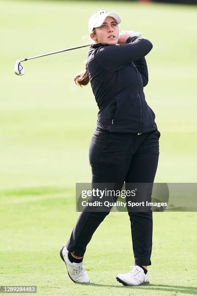 Maria Parra of Spain in action during Day two of the Andalucia Costa del Sol Open de Espana Femenino at Real Club Golf Guadalmina on November 27,...