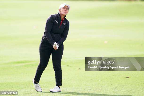 Maria Parra of Spain in action during Day two of the Andalucia Costa del Sol Open de Espana Femenino at Real Club Golf Guadalmina on November 27,...