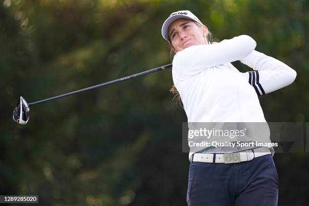 Magdalena Simmermacher of Argentina in action during Day two of the Andalucia Costa del Sol Open de Espana Femenino at Real Club Golf Guadalmina on...