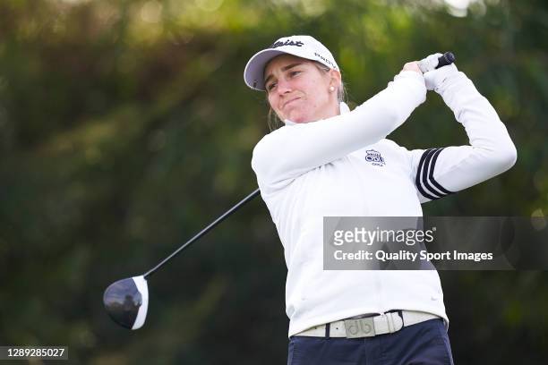 Magdalena Simmermacher of Argentina in action during Day two of the Andalucia Costa del Sol Open de Espana Femenino at Real Club Golf Guadalmina on...