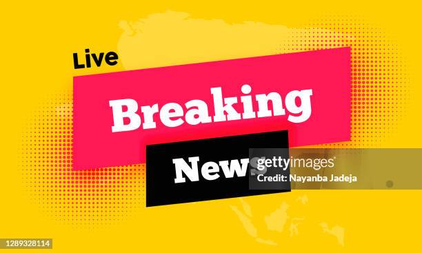 live breaking news schlagzeile mit schwarzer und rosa farbe hintergrund-illustration - presse stock-grafiken, -clipart, -cartoons und -symbole