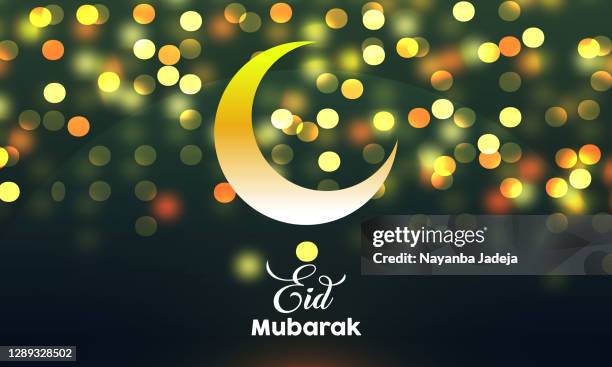 abstrakte eid mubarak verschwommene hintergrund-design-illustration - fasting activity stock-grafiken, -clipart, -cartoons und -symbole