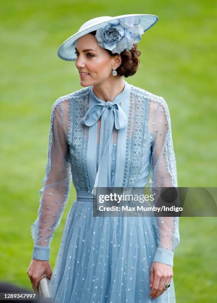 Catherine, Duchess of Cambridge attends day one of Royal Ascot at Ascot Racecourse on June 18, 2019 in Ascot, England.