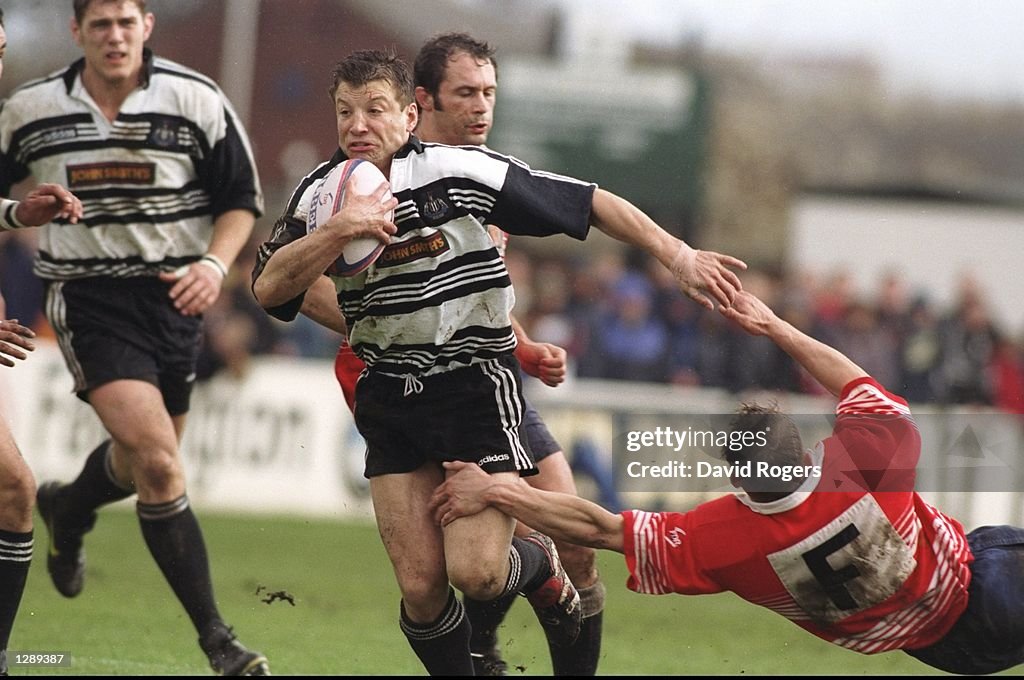 Rob Andrew of Newcastle and Josh Lewsey of Bristol