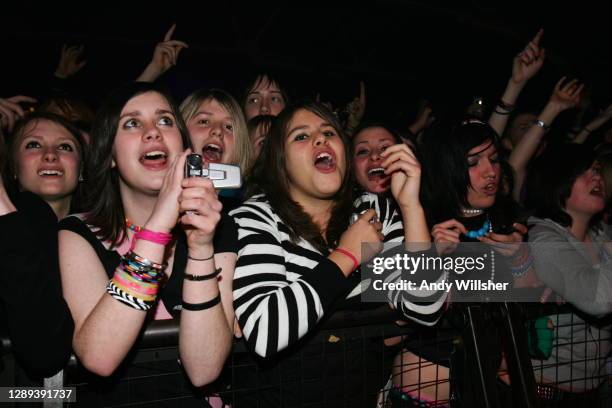 American indie pop band Panic At The Disco performing in London in 2006