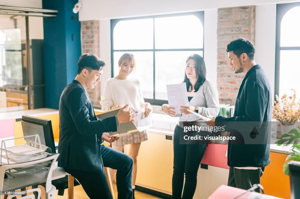 Small business workers at work