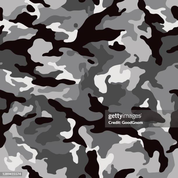 camouflage gray seamless - camouflage pattern stock illustrations