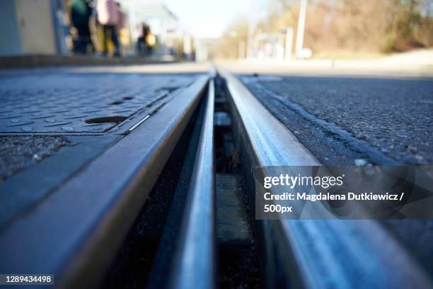 Street Car Rails 3,584 Close Up Rail Tracks Stock Photos, High-Res Pictures, and Images ...