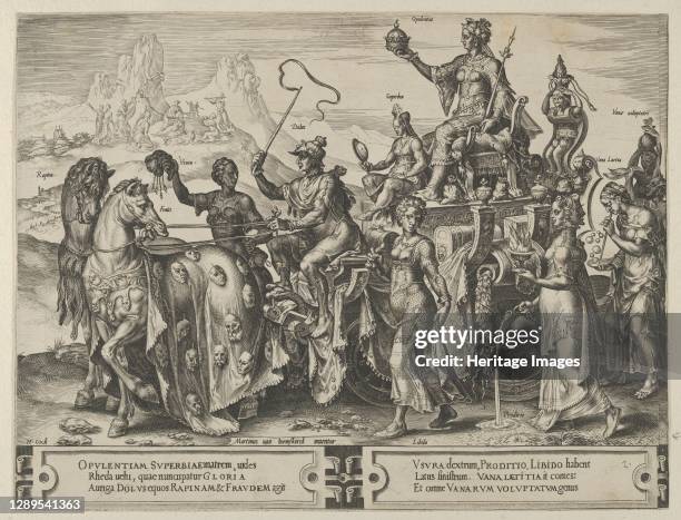 The Triumph of the Riches, from The Cycle of the Vicissitudes of Human Affairs, plate 2, 1564. Artist Cornelis Cort.