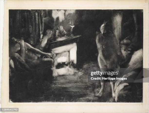 The Fireside, ca. 1876-77. Artist Edgar Degas.