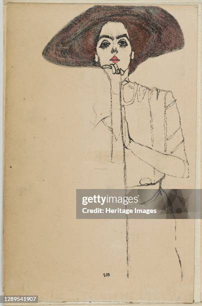 Portrait of a Woman, 1910. Artist Egon Schiele.