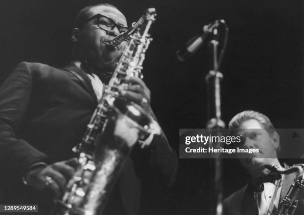 James Moody and Zoot Sims, c1998. Artist Brian Foskett.