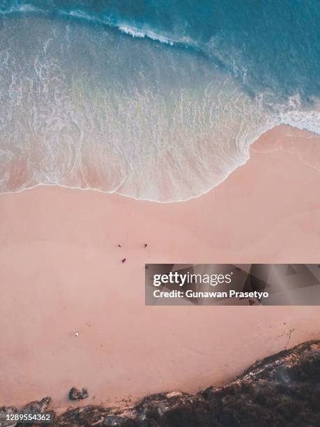 aerial view beach sumba island indonesia - sumba stock pictures, royalty-free photos & images