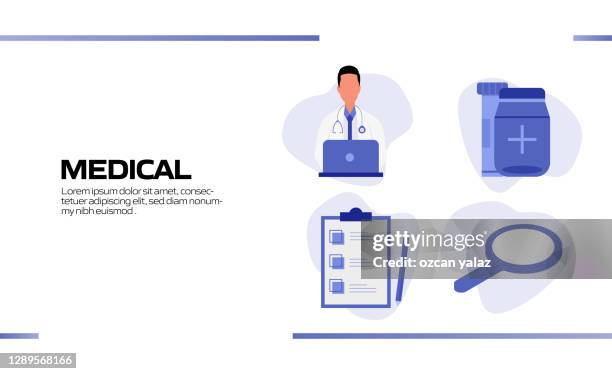 medical - doctors exam table stock illustrations