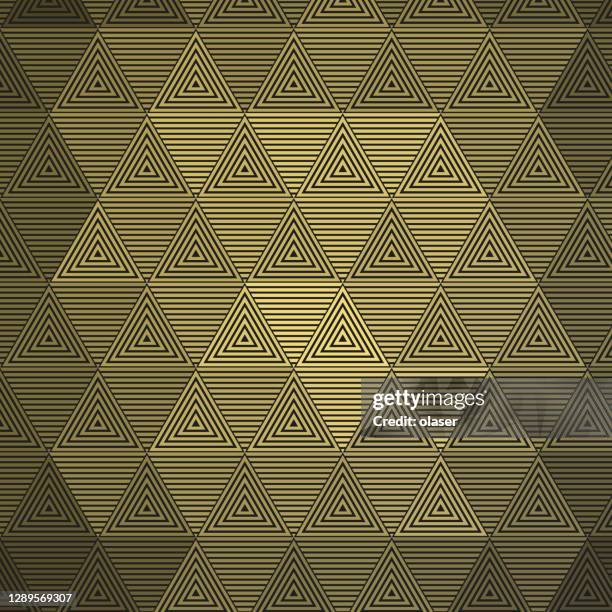 Reflective Triangle Pattern 35 60 Gold 3d Stock Photos, High-Res Pictures, and Images - Getty Images